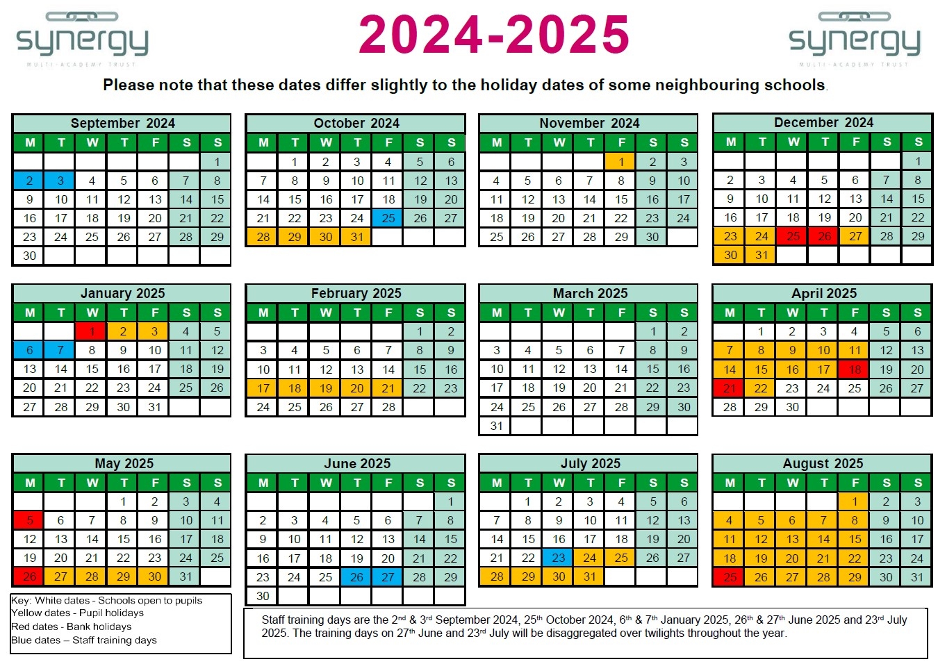 Fakenham Infant and Nursery School Term Dates